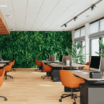 How colour choices support eco-friendly design principles in offices